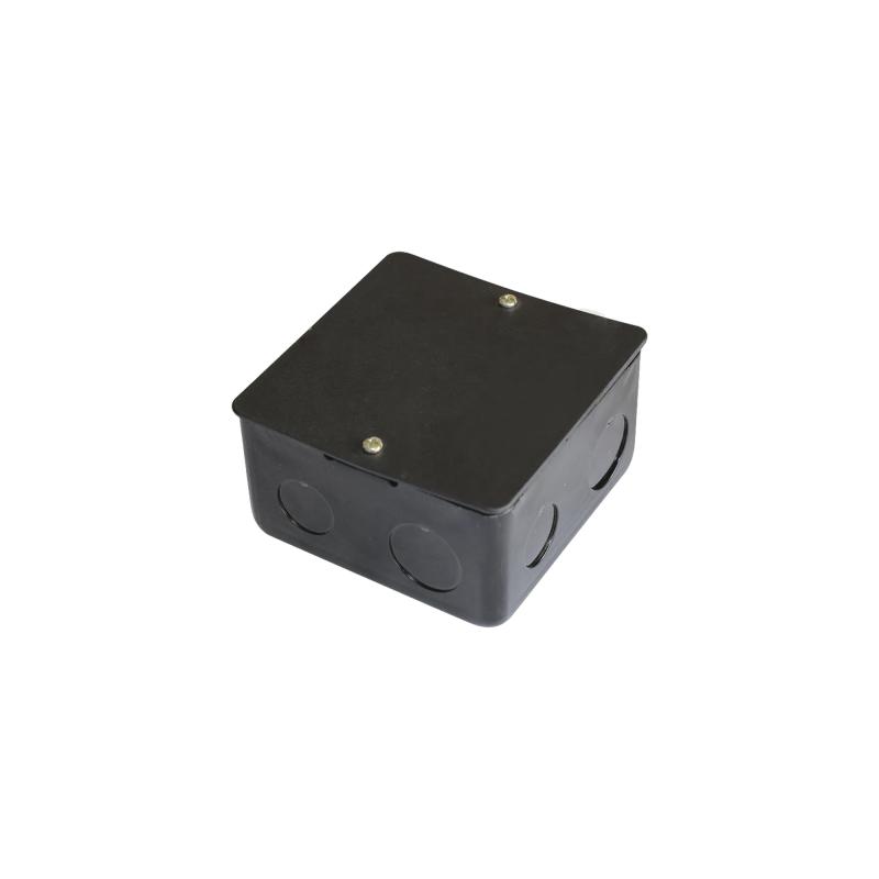 Caja de registro de acero galvanizado, 10x10 cm, Color Negro (11000-00000) TMK10X10