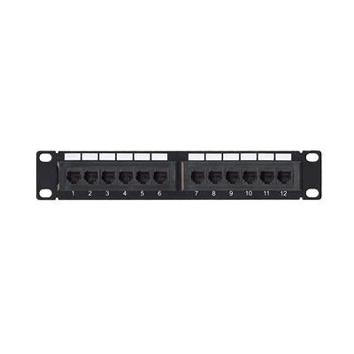Patch panel UTP de 12 puertos 1U Cat5e, 10in LP-PP-501