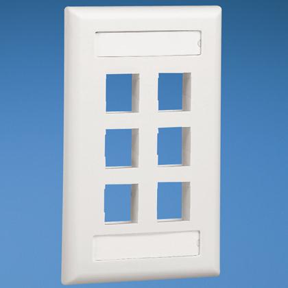 Panduit NK6FIWY placa de pared y cubierta de interruptor Blanco