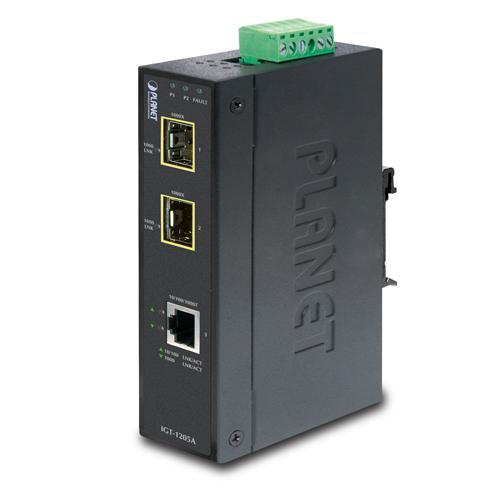 Planet IGT-1205AT convertidor de red 1000 Mbit/s Negro