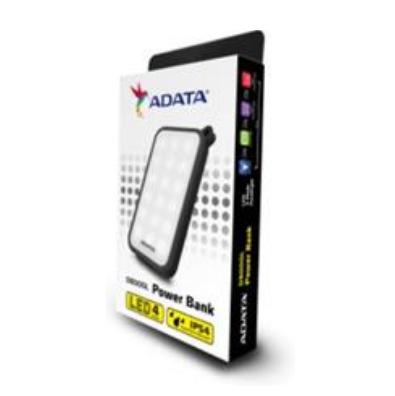 ADATA D8000L batería externa Negro, Transparente Polímero de litio 8000 mAh