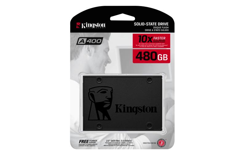 Kingston Technology A400 unidad de estado sólido 2.5" 480 GB Serial ATA III TLC