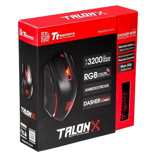 Tt eSPORTS TALON X Gaming Gear Combo ratón USB Óptico 3200 DPI Ambidextro