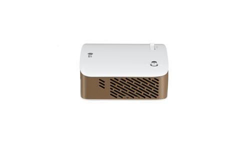LG PH150G video proyector 130 lúmenes ANSI DLP 720p (1280x720) Proyector portátil Oro, Blanco