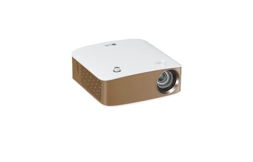 LG PH150G video proyector 130 lúmenes ANSI DLP 720p (1280x720) Proyector portátil Oro, Blanco