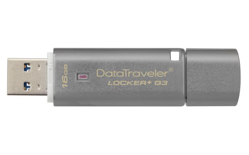 Kingston Technology DataTraveler Locker+ G3 16GB unidad flash USB USB tipo A 3.0 (3.1 Gen 1) Plata