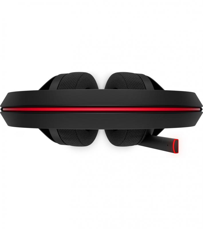 HP Omen X Biauricular Diadema Negro, Rojo