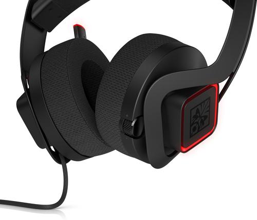 HP Omen X Biauricular Diadema Negro, Rojo