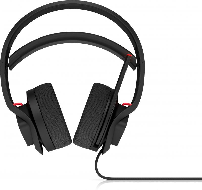 HP Omen X Biauricular Diadema Negro, Rojo