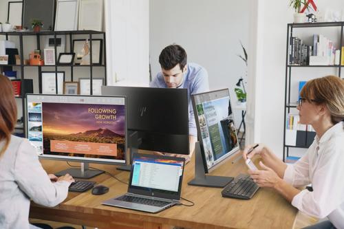HP EliteDisplay E202 monitor 50.8 cm (20") HD+ LED Plana Negro, Plata