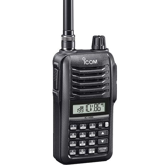 Radio portable ICOM ICV86, VHF, 136-174MHZ, 7.0W, 207 canales, DTMF