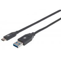 CABLE USB 3.1, GEN 1, A MACHO/ C MACHO, 5 GBPS, 2 M, NEGRO MANHATTAN 354974