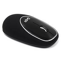 MOUSE ERGONOMICO DE MEMORY FOAM GHIA NEGRO/NEGRO / INALAMBRICO/1000 DPI GT100NN