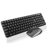 TECLADO/MOUSE COMBO INALAMBRICO COMPACTO GT4000BG GHIA / COLOR NEGRO/GRIS GT4000BG