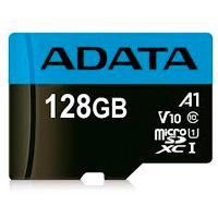 MEMORIA ADATA MICRO SDHC/SDXC UHS-I 128GB CLASE 10 A1 85MB/SEG C/ADAPTADOR AUSDX128GUICL10A1-RA1