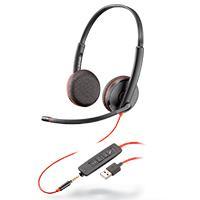 BLACKWIRE BINAURAL CON CONECTIVIDAD USB/USB-A Y DE 3,5 MM CON ALMOHADILLAS DE VINIPIEL BLACKWIRE,C3225 USB-A