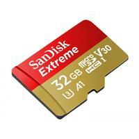 MEMORIA SANDISK EXTREME 32GB MICRO SDHC 100MB/S 4K CLASE 10 A1 V30 C/ADAPTADOR SDSQXAF-032G-GN6MA