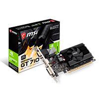 T. DE VIDEO MSI NVIDIA GT710/PCIE X8 2.0/2GB DDR3/HDMI/VGA/DVI/BAJO PERFIL/GAMA BASICA GT 710 2GD3 LP