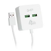 HUB USB 2.0 GHIA DE 4 PUERTOS / TRANSFERENCIA DE DATOS/CABLE 0.50 CM GAC-168