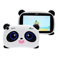 TABLET GHIA KIDS PANDA 7 PULGADAS/QUAD CORE/1GB/8GB/2CAM/WIFI/BLUETOOTH/2500mAh/ANDROID 8.1 GO EDITION / BLANCO CON NEGRO OJOS AZULES GTABPNDA