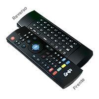 TECLADO COMPACTO INALAMBRICO GHIA CON AIR MOUSE Y CONTROL REMOTO IR GCR-003