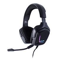 AURICULARES GAMER OCELOT/ ON-EAR/TIPO DIADEMA/COLOR NEGRO/ILUMINACION TIPO RGB/ALAMBRICOS/CONTROL DE AUDIO/MICROFONO CON CANCELACION DE RUIDO /AJUSTABLES/ MULTIPLATAFORMA/ADAPTADOR DE 2 PUNTAS OGEH02