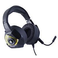 AURICULARES TIPO DIADEMA/ OCELOT/ NEGROS/GAMERS/ ALAMBRICOS/ ILUMINACION TIPO RGB/ MICROFONO CON CANCELACION DE RUIDO /AJUSTABLES/ MULTIPLATAFORMA/ ADAPTADOR DE 2 PUNTAS/ ON EAR OGMH01