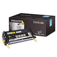 TONER LASER LEXMARK COLOR AMARILLO / RENDIMIENTO ESTANDAR / X560A2YG / HASTA 4,000 PAGINAS / 5% DE COBERTURA / PARA MODELOS: X560 X560A2YG
