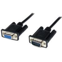 CABLE 1M MÃ“DEM NULO NULL SERIAL DB9 HEMBRA A MACHO - NEGRO - STARTECH.COM MOD. SCNM9FM1MBK SCNM9FM1MBK