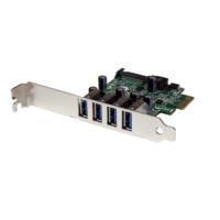 TARJETA ADAPTADOR PCI EXPRESS PCI-E USB 3.0 CON UASP DE 4 PUERTOS Y ALIMENTACIÃ³N SATA - CONTROLADOR SUPERSPEED - 4X USB A - STARTECH.COM MOD. PEXUSB3S4V PEXUSB3S4V