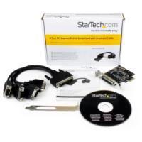 TARJETA ADAPTADORA PCI EXPRESS PCIE DE 4 PUERTOS SERIAL CON CABLE MULTICONECTOR RS232 SERIE - 4X DB9 MACHO - BREAKOUT CABLE - STARTECH.COM MOD. PEX4S553B PEX4S553B