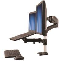 BRAZO PARA UN MONITOR - BASE PARA LAPTOP CON AJUSTE DE ALTURA DE UN TOQUE - CON SOPORTE PARA PANTALLAS DE 27 - STARTECH.COM MOD. ARMUNONB ARMUNONB