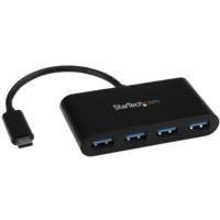 HUB CONCENTRADOR USB 3.0 DE 4 PUERTOS - USB-C A 4X USB A ALIMENTADO POR EL BUS - CONVERSOR DE USB C A USB CONVENCIONAL - STARTECH.COM MOD. HB30C4AB HB30C4AB