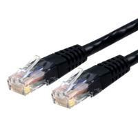 CABLE DE 3M NEGRO DE RED GIGABIT CAT6 ETHERNET RJ45 UTP MOLDEADO - CERTIFICADO ETL - STARTECH.COM MOD. C6PATCH10BK C6PATCH10BK
