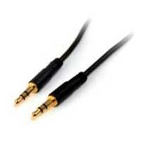 CABLE 91CM 0.9 METROS SLIM DELGADO DE AUDIO ESTÃ‰REO MINI JACK PLUG 3.5MM TRRS - MACHO A MACHO - STARTECH.COM MOD. MU3MMS MU3MMS