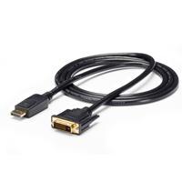 CABLE 1.8M ADAPTADOR DE VIDEO DISPLAYPORTÂ® A DVI - CONVERTIDOR - MINI DP MACHO - DVI-D MACHO - 1920X1200 - PASIVO - NEGRO - STARTECH.COM MOD. DP2DVI2MM6 DP2DVI2MM6