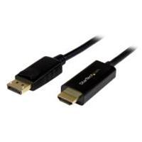 CABLE CONVERTIDOR DISPLAYPORT A HDMI DE 1M - COLOR NEGRO - ULTRA HD 4K - STARTECH.COM MOD. DP2HDMM1MB DP2HDMM1MB