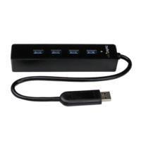 ADAPTADOR CONCENTRADOR HUB  USB 3.0 SUPER SPEED 4 PUERTOS SALIDAS PORTÃ¡TIL PARA LAPTOP COMPUTADORA - NEGRO - STARTECH.COM MOD. ST4300PBU3 ST4300PBU3