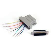 ADAPTADOR CONVERTIDOR MODULAR SERIAL DB25 A RJ45 MACHO A HEMBRA - STARTECH.COM MOD. GC258MF GC258MF