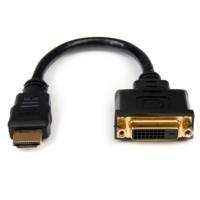 ADAPTADOR DE 20CM HDMIÂ® A DVI - DVI-D HEMBRA - HDMI MACHO - CABLE CONVERTIDOR DE VIDEO - NEGRO - STARTECH.COM MOD. HDDVIMF8IN HDDVIMF8IN