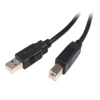 CABLE USB DE 5M PARA IMPRESORA - 1X USB A MACHO - 1X USB B MACHO - ADAPTADOR NEGRO - STARTECH.COM MOD. USB2HAB5M USB2HAB5M