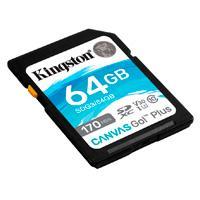 Memoria Flash Kingston Canvas Go! Plus, 64GB SDXC UHS-I Clase 10