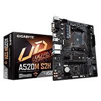 MB GIGABYTE A520 AMD S-AM4 3RA GEN/2XDDR4 3200/HDMI/DVI/VGA/4XUSB 3.2/M.2/MICRO ATX/GAMA BASICA A520M S2H