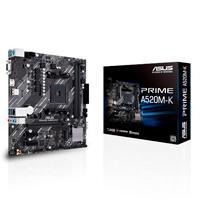 MB ASUS A520 AMD S-AM4 3A GEN/2X DDR4 2800//VGA/HDMI/M.2/4X USB3.2/MICRO ATX/GAMA BASICA PRIME A520M-K