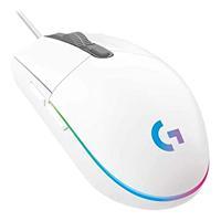 MOUSE LOGITECH G203 LIGHTSYNC GAMING WHITE OPTICO ALAMBRICO USB ILUMINACIÃ“N RGB AJUSTABLE 6 BOTONES 910-005794