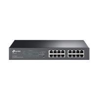 SWITCH INTELIGENTE TP-LINK TL-SG1016PE 16 PUERTOS RJ45 10/100/1000 NO ADMINISTRABLE CON 8 PUERTOS POE+ NEGOCIACIÃ³N AUTOMÃ¡TICA / AUTO MDI / MDIX TL-SG1016PE