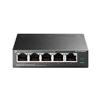 SWITCH TP-LINK TL-SF1005LP 5 PUERTOS RJ45 10/100 MBPS NO ADMINISTRABLE CON 4 PUERTOS POE PARA ESCRITORIO TL-SF1005LP