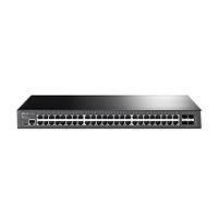 SWITCH TP-LINK TL-SG3452 48 PUERTOS RJ45 GIGABIT 10/100/1000 ADMINISTRABLE CON 4 RANURAS SFP GIGABIT L2 JETSTREAM + 1 RJ45 CONSOLA Y 1 MICRO-USB PARA RACK 19 PULGADAS TL-SG3452