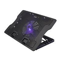 BASE ENFRIADORA GHIA / PARA LAPTOP / ALTURA AJUSTABLE / CON VENTILADOR Y LUZ LED / USB GAC-226