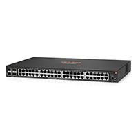 Switch HPE Gigabit Ethernet Aruba 6100 48G, 48 Puertos 10/100/1000 + 4 Puertos SFP+, 176Gbit/s, 8192 Entradas - Gestionado